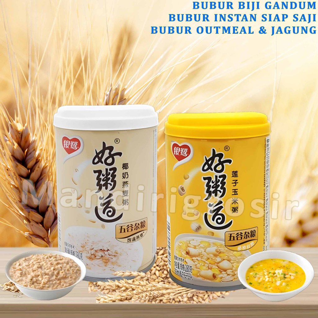 

Bubur Instan Siap Saji * Yinlu Hao Zhou Dao * Bubur Oatmeal & Jagung * 280gr