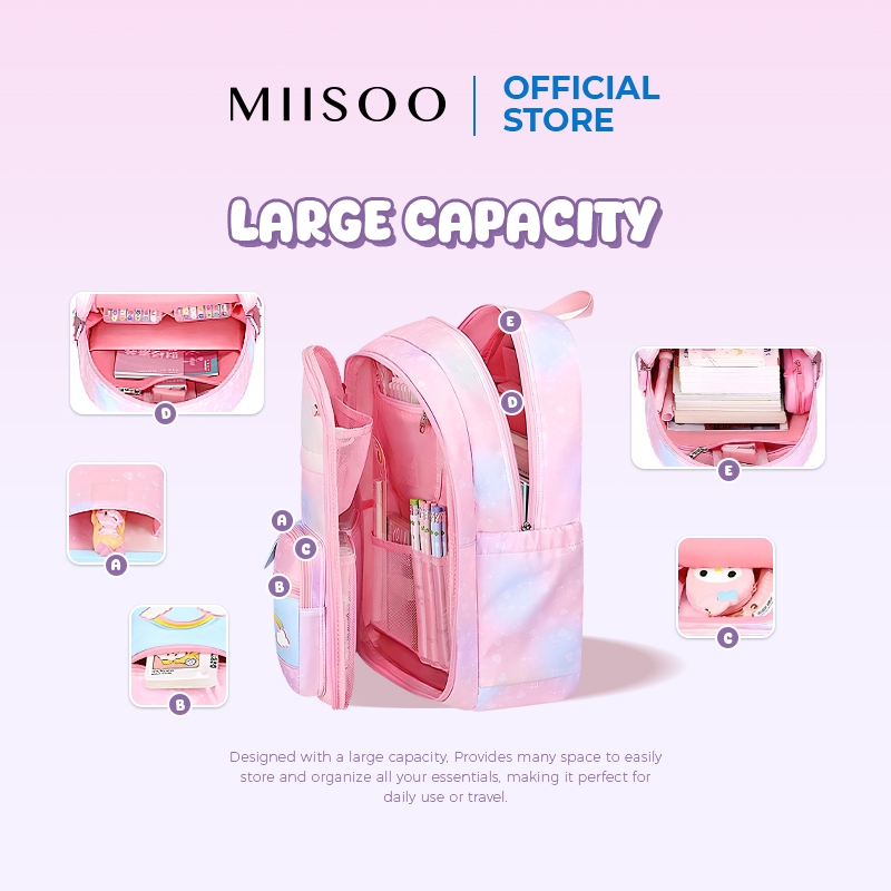 MAFAKUU_ MIISOO REI BAG TAS SEKOLAH ANAK/TAS RANSEL ANAK/TAS SEKOLAH UNISEX TAS SEKOLAH ANAK TK/SD
