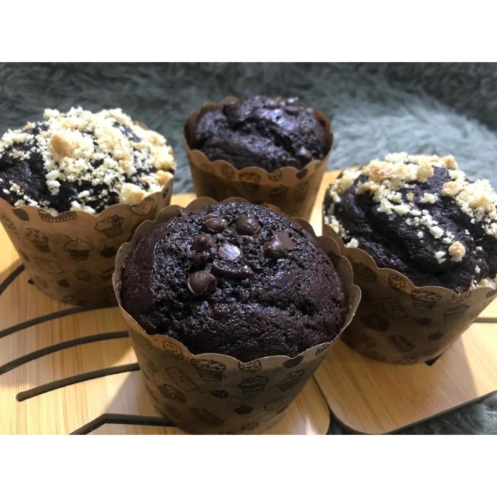 

Banana Muffin Choco Chips Cake Banana Soft muffin Bolu Pisang ChocoCips Banana Muffin Chococips