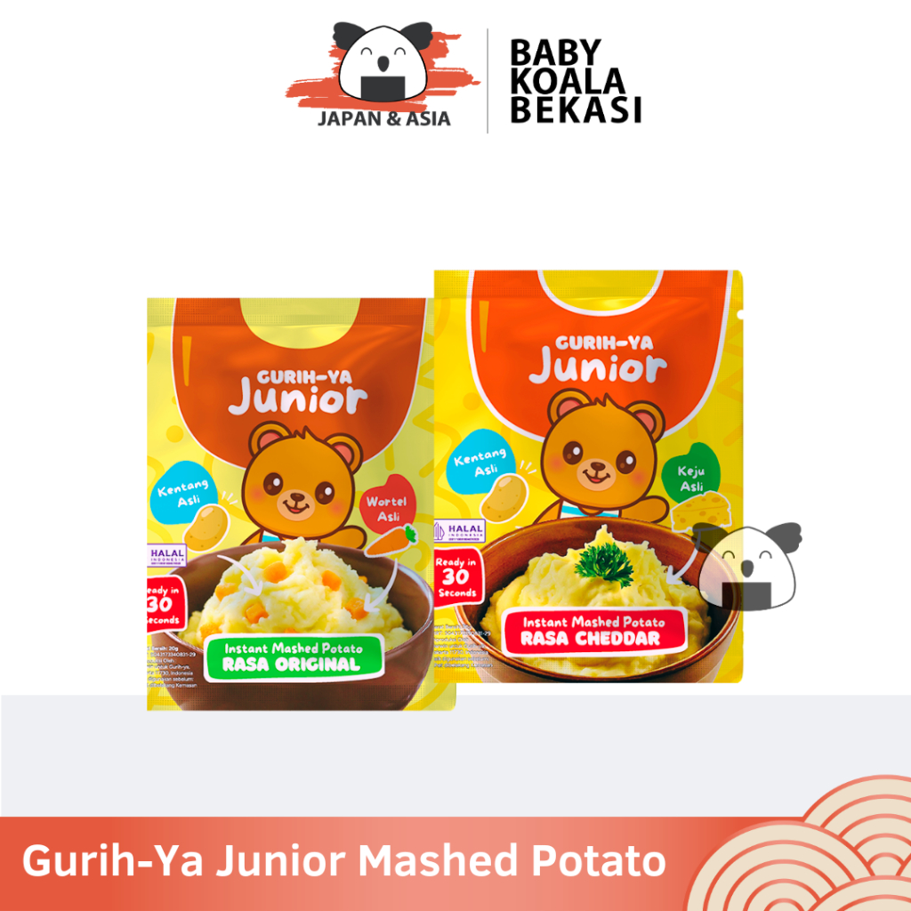 

GURIH-YA Junior Mashed Potato Original 20 g Halal I Tepung Kentang Instan -BEKASI