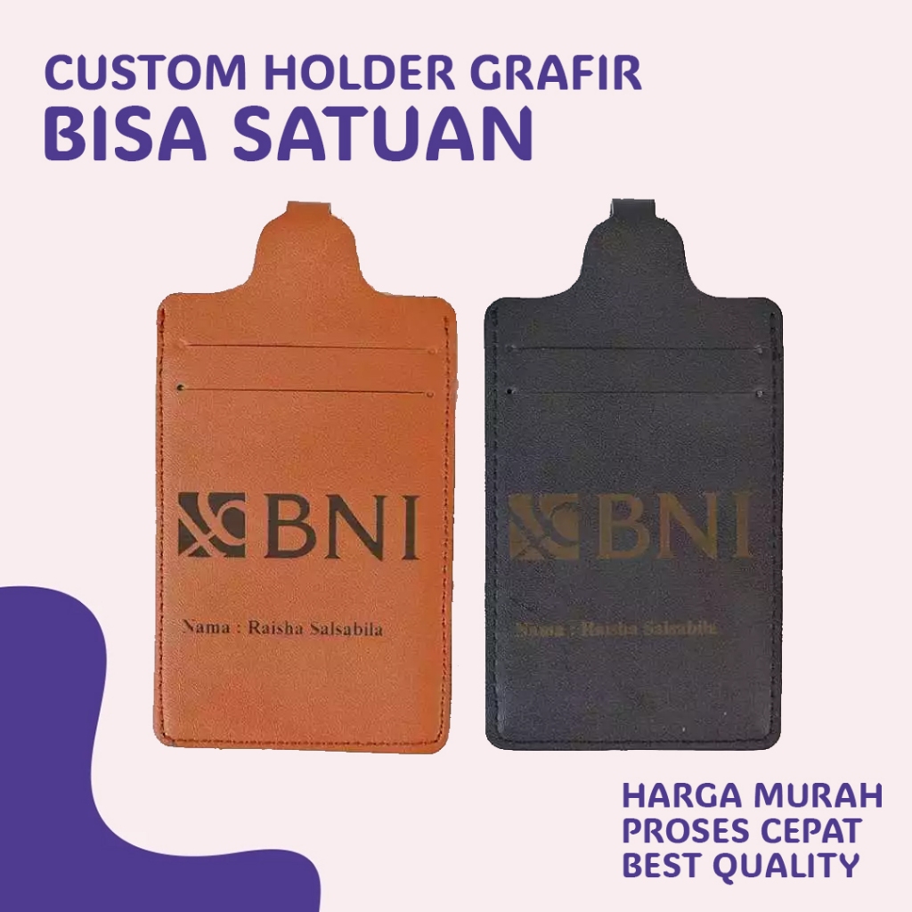 

Holder Grafir - ID Holder Kulit Name Tag Kulit Custom Nama Logo Perusahaan Holder Kulit Murah Card Holder Grafir Lanyard Kulit Custom