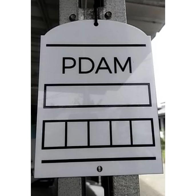 

Papan Akrilik Tulis Meteran PDAM / Board Acrylic PDAM or PLN Sign Board Acrylic