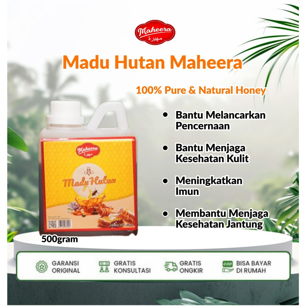 

Madu Hutan Asli 500 gram Murni Maheera Madu Asli Original 100% Tanpa Campuran