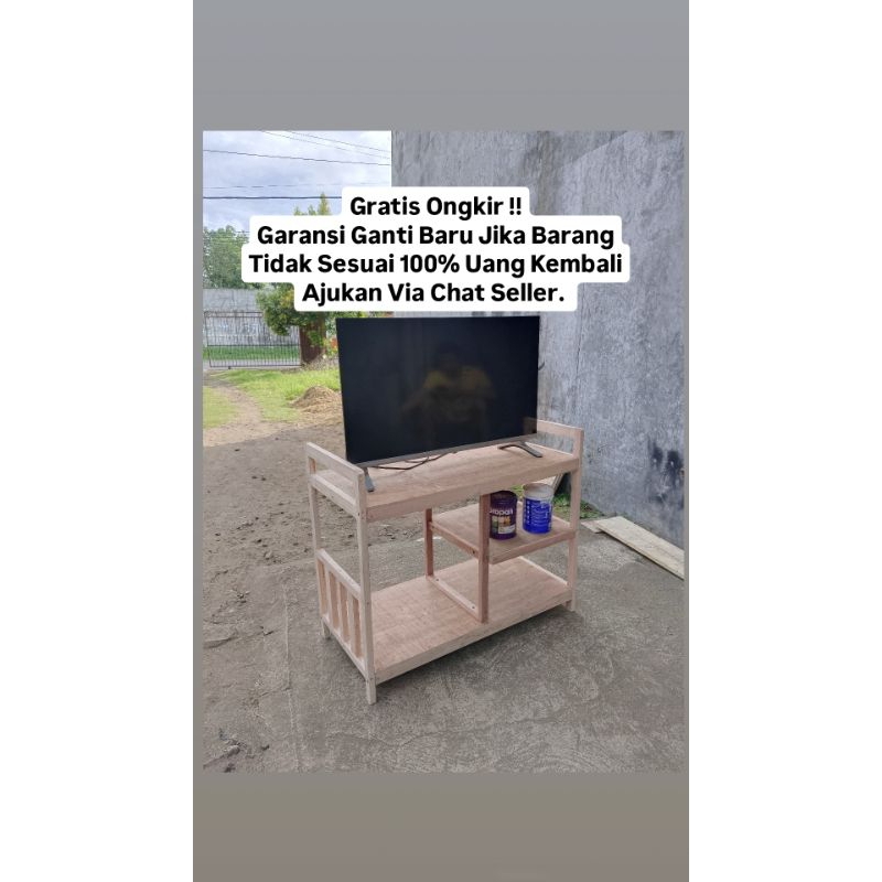 Meja kompor 2 tungku | Meja dapur serbaguna | Meja kayu