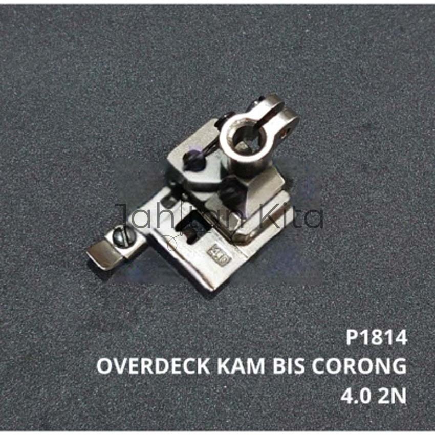 P1814 Sepatu Corong Kam Bis 4.0MM 2 Jarum Mesin Jahit Overdeck