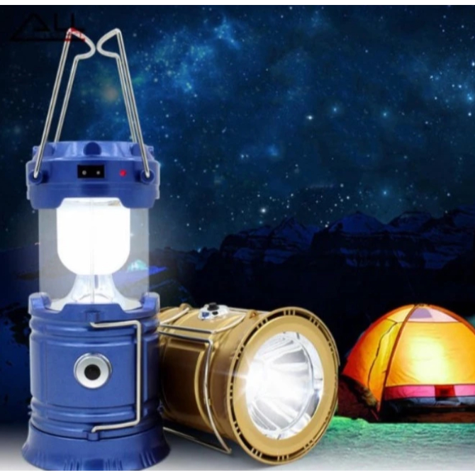 RB [ COD] Lampu Emergency LED Lentera Gantung Senter Camping Tenaga Solar Surya