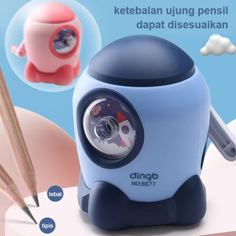 

BOBOMART Dingb Sharpener Rautan Serutan Putar (Roket, Rusa, Panda, DLL)