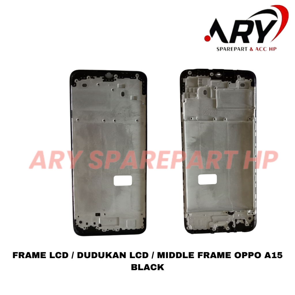 Frame LCD / Dudukan LCD / Middle Frame Oppo A15 Black