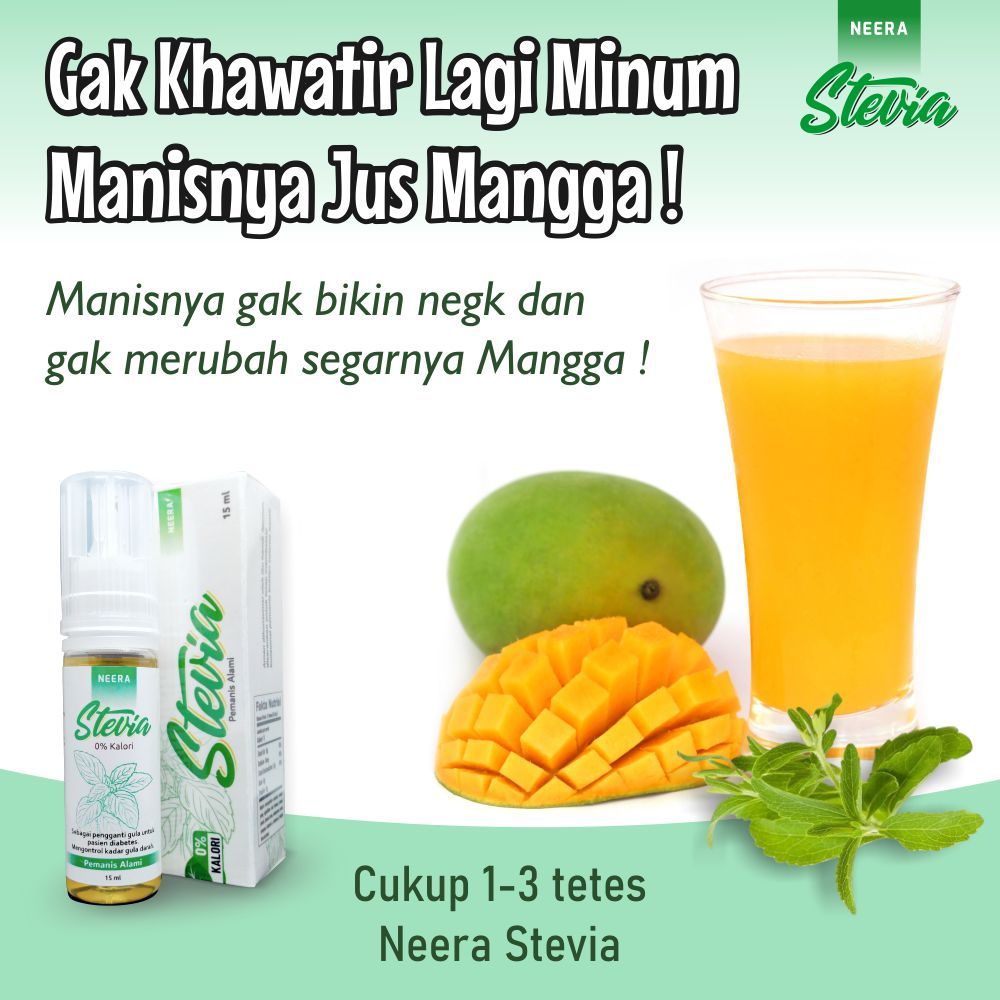 

Neera Stevia Tetes Pemanis Alami Dari Extract Daun Stevia Cocok Untuk Jus Mangga Kemasan 15ml