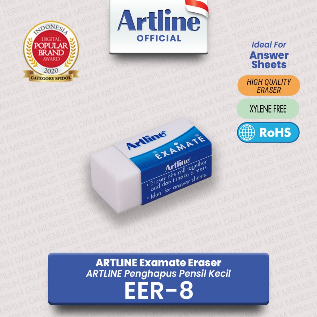 

(LIVE) ARTLINE Penghapus Pensil Eraser EER-8 Small 2