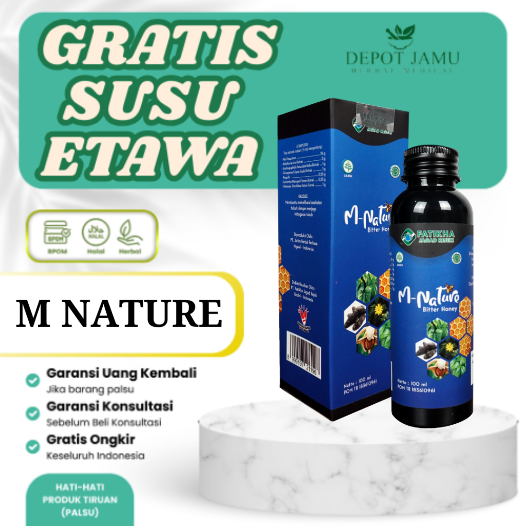 

Madu M Nature Asli & Herbal Plus Probiotik - Mampu mengobati Asam lambung, Gerd, Asamurat dll