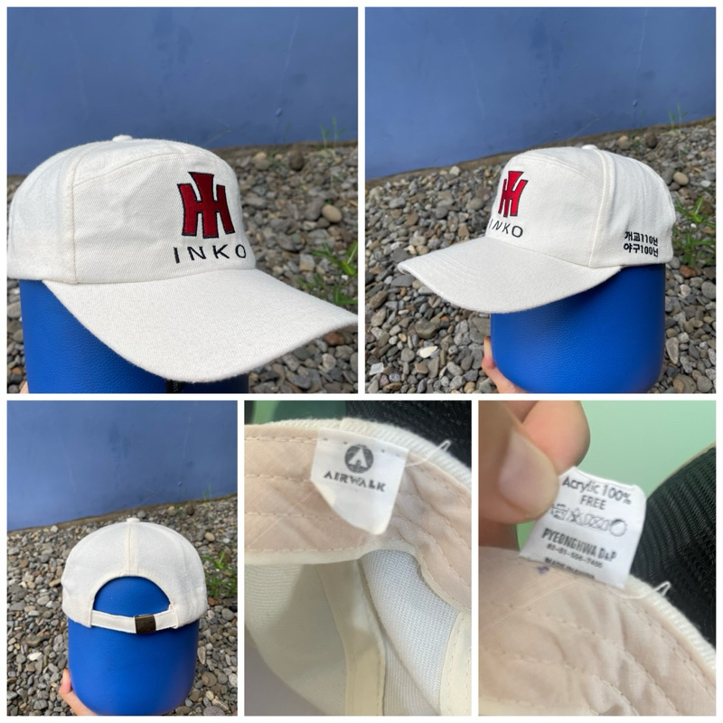 topi putih - Airwalk ori - topi casual - topi bekas - thrifting