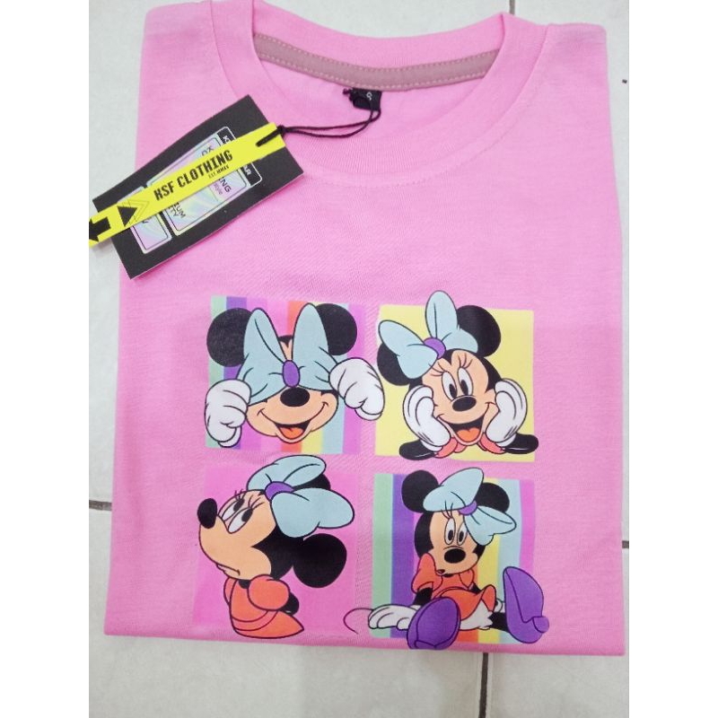Kaos Anak Perempuan Minnie Mouse