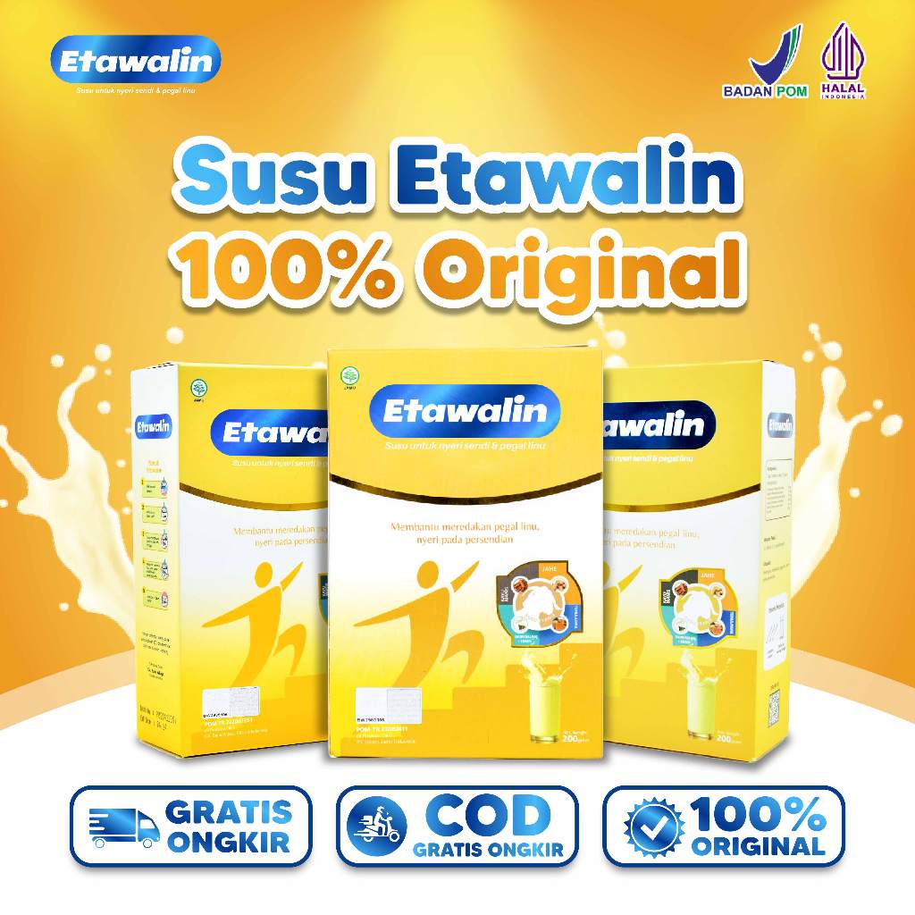 

Etawalin Original Bantu Atasi Masalah Tulang Sendi 1 Box Isi 200gr