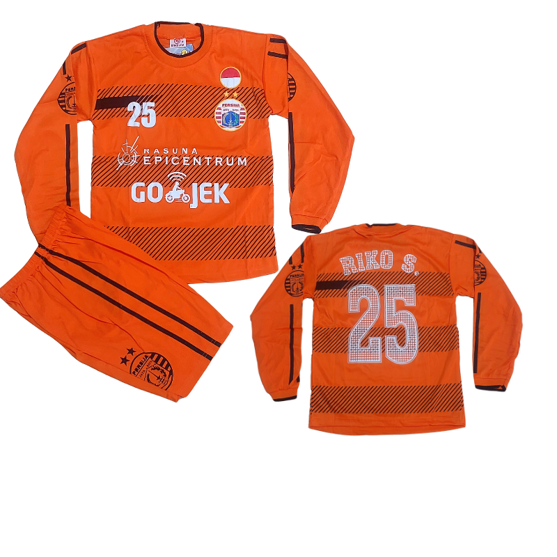 baju bola kiper persija orange/setelan baju bola kiper persija jakarta