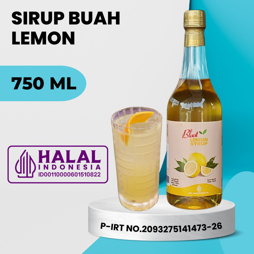 

SYRUP LEMON 750 mL - Sirup Minuman Rasa Lemon - Aneka Rasa Buah / Drink Flavour