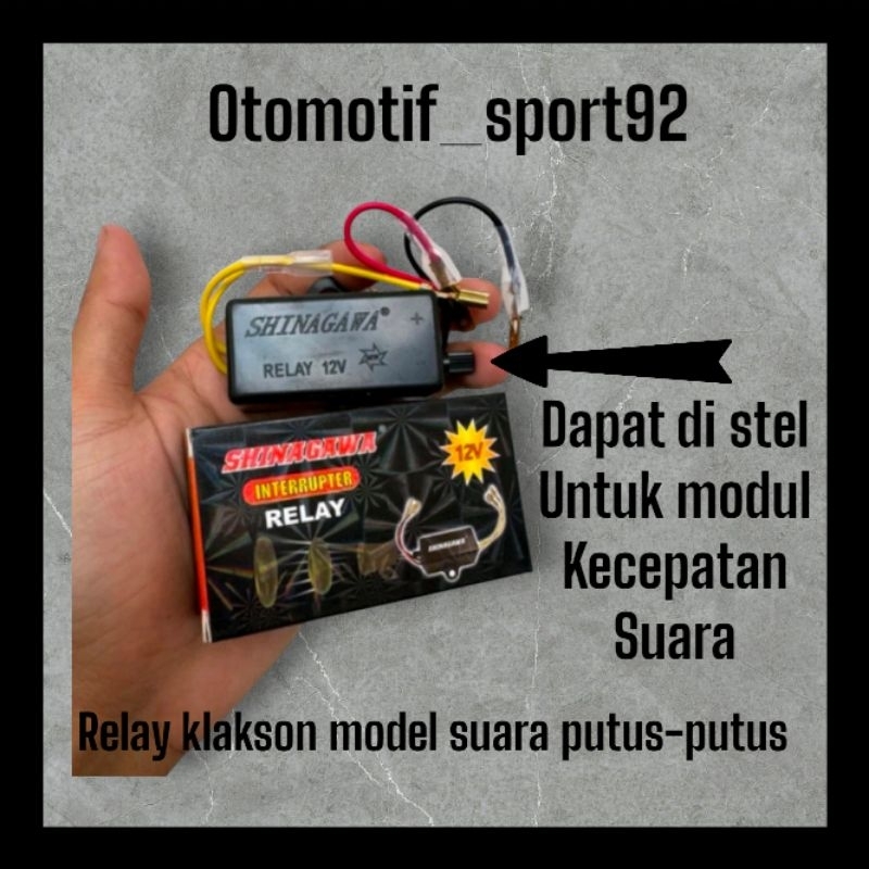 relay klakson motor model putus-putus / relay klakson motor tipe suara putus-putus