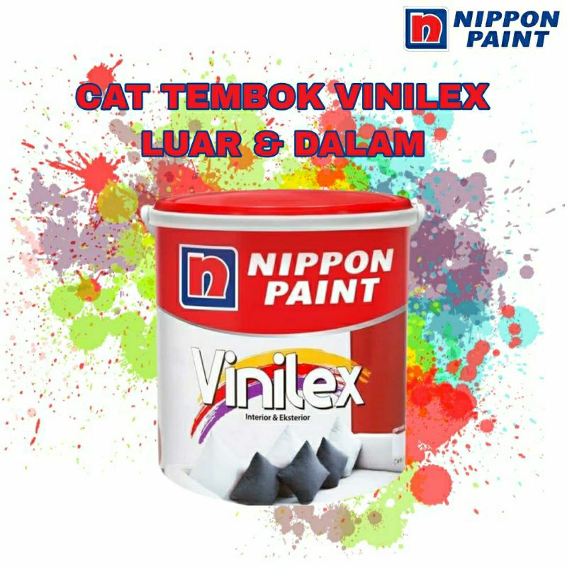 cat vinilex white 5kg / cat tembok vinilex eksterior dan interior 5 kg / cat nippon pain vinilex 5kg