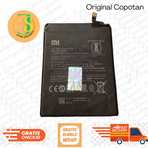 Baterai Xiaomi Redmi Note 8 / Redmi 7 BN46 4000 mAh Original Copotan