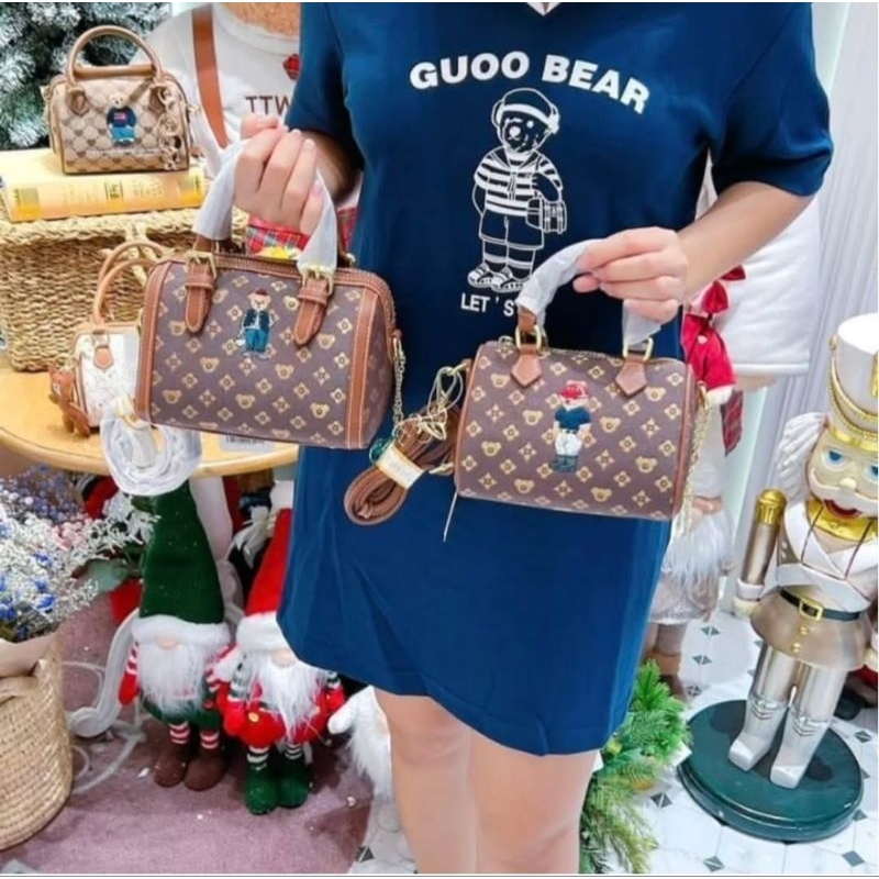 MARYANNY'S Store : TTWN BEAR  TN 3073 1626 3285 CYLINDER BAG  PU SHINTETIS. CROSSBODY. TAS SELEMPANG
