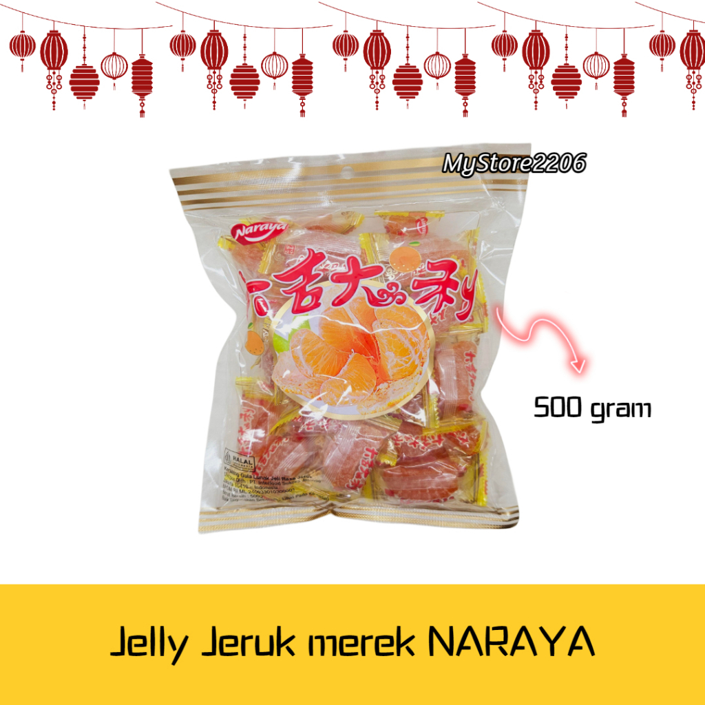 

Permen Jelly Jeruk 500gr HALAL merek NARAYA