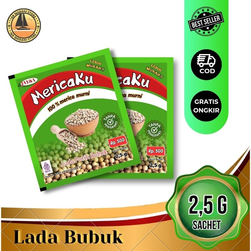 lada bubuk mericaku/ merica bubuk12 sachet / merica bubuk murah/ merica bubuk receng