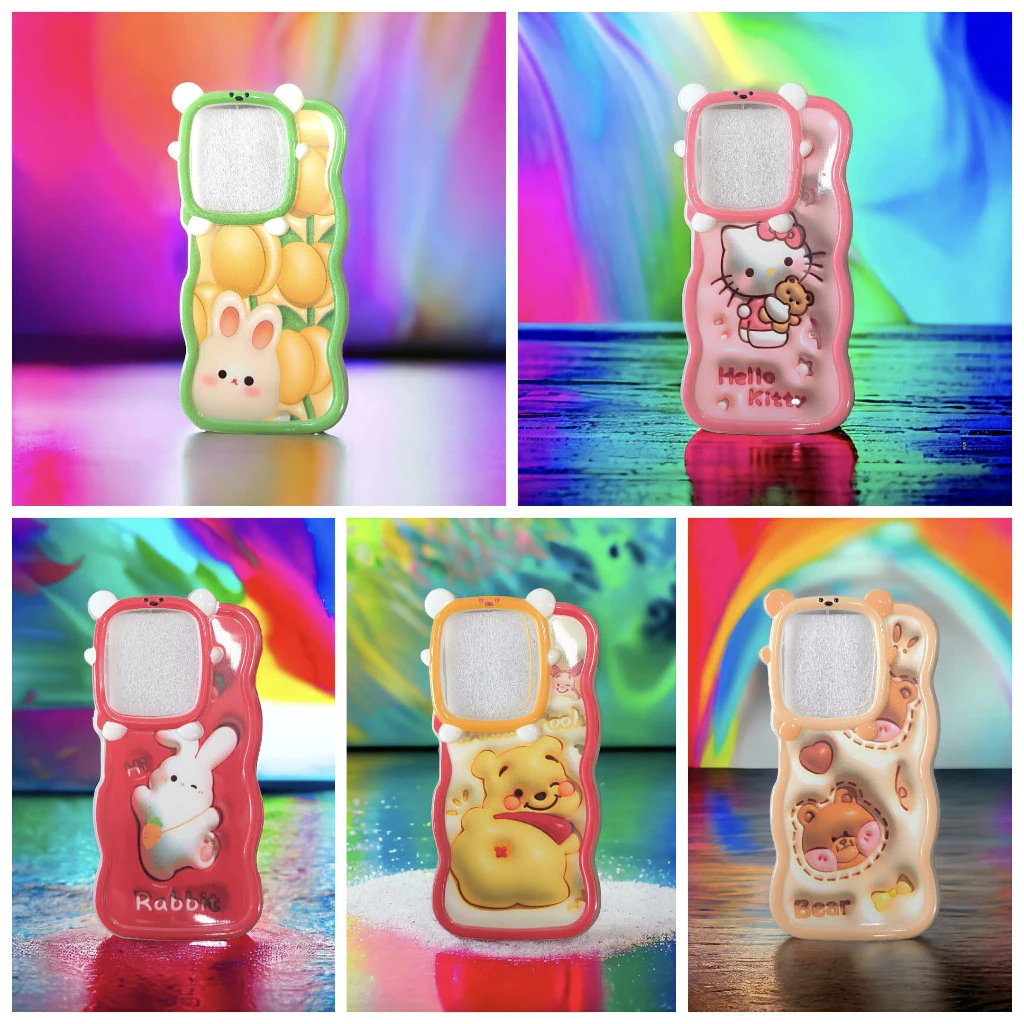 IPHONE X | XS | XR | XS MAX | 11 | 11PRO | 11 PRO MAX CASE CASE CORAK KARAKTER LUCU SOFTCASE WAVE GE