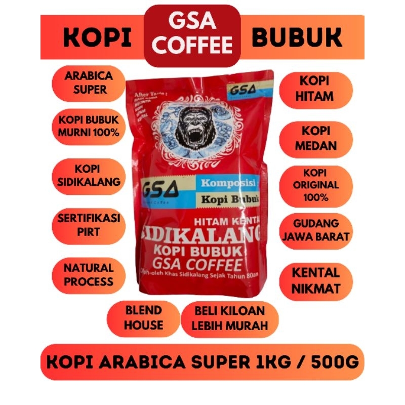 

Kopi Bubuk Sidikalang 1kg 1 kg Original Asli Murni