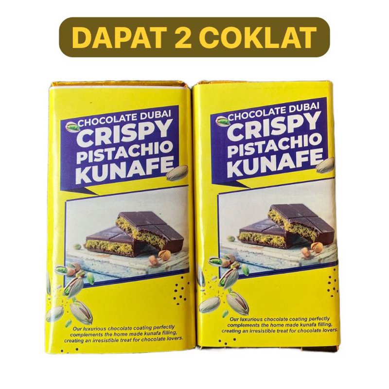 

DAPT 2 COKLAT DUBAI CRISPY PISTACHIO KUNAFE [KODE KTK]