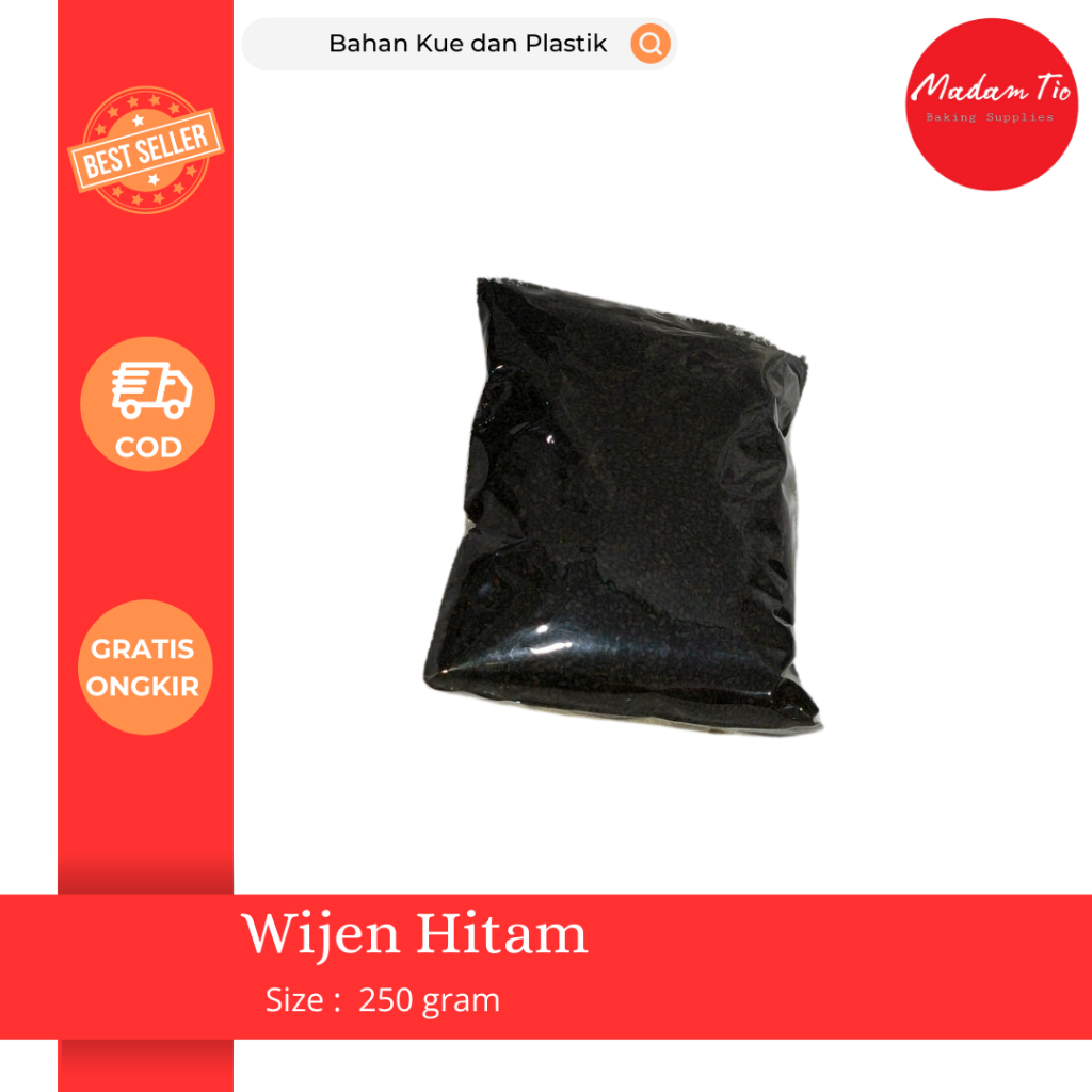 

Wijen Hitam 250gram Repack 1pcs