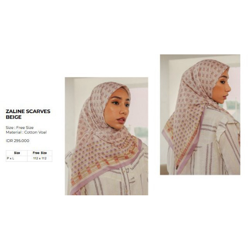 ALEZA SALE ‼️ zaline scarf beige by aleza label