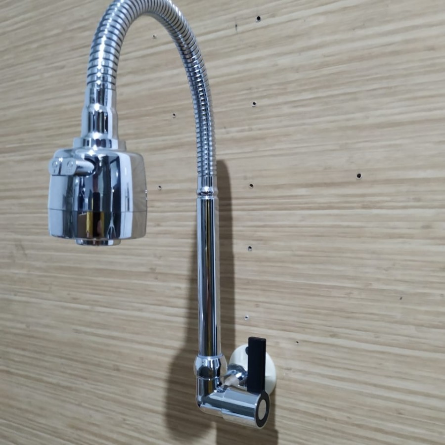 Kran cuci piring Flexible kepala besar.kran cuci piring