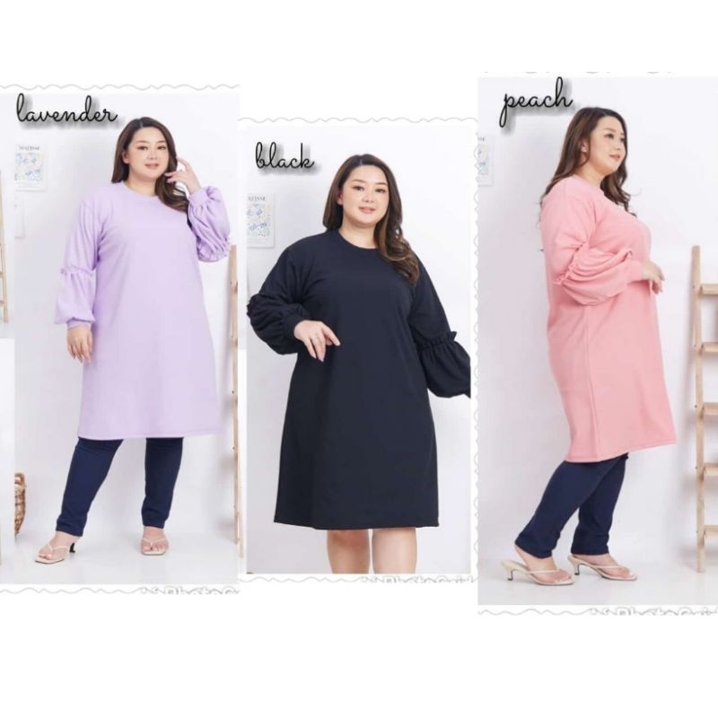 Tunik dress jumbo bigsize oversize knit
