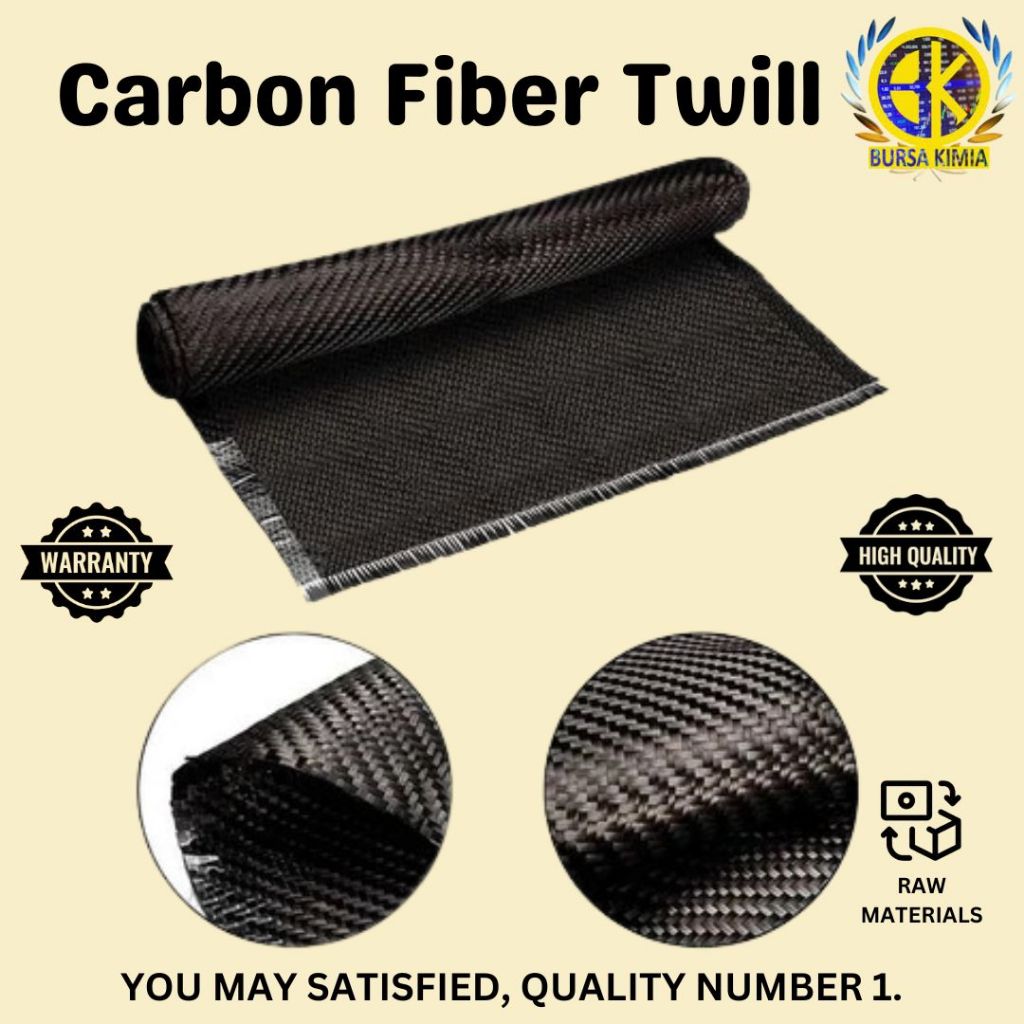 Carbon Fiber Fabric 200GSM / Serat Karbon Kekuatan Tinggi Bahan Anyaman / Karbon Fiber Kualitas Ting