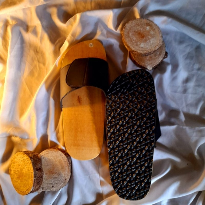 MAHONI-sandal wudhu bakiak kayu / sandal rumahan / sandal wudhu selop