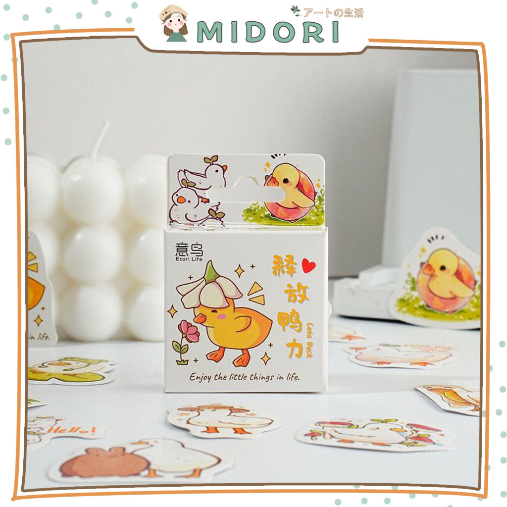 

[MIDORI] 46Pcs THE LITTLE THINGS Deco Sticker DIY Scrapbook Stiker Jurnal Dekorasi Diary Kotak - B0495
