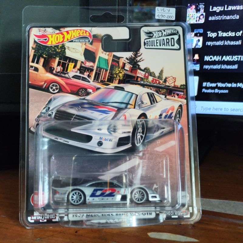 hot wheels premium boulevard d2 1997 mercedes benz clk gtr free protector packing aman