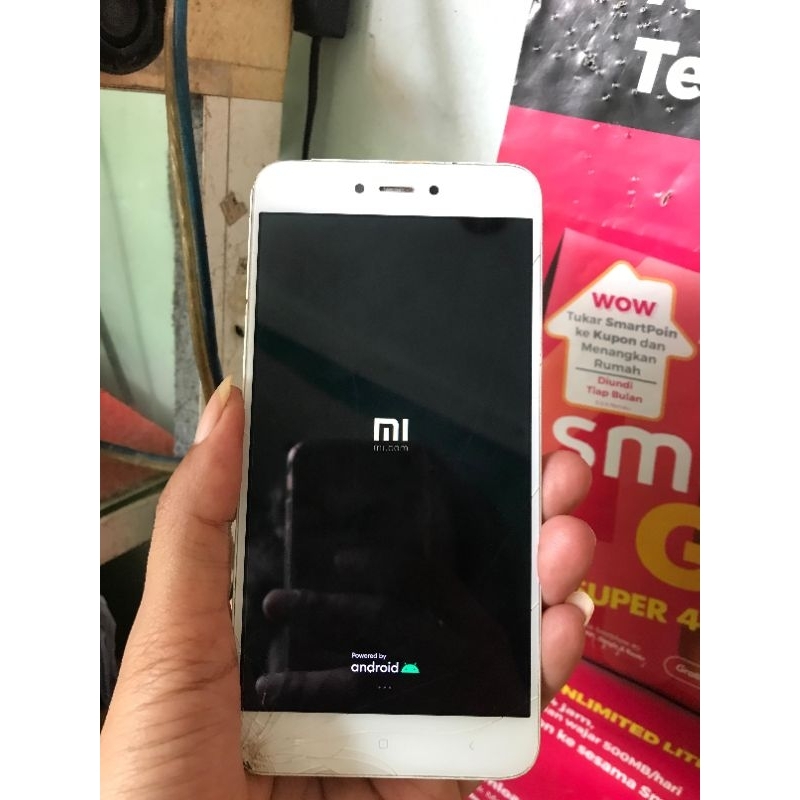lcd+frame redmi note 5a original copotan
