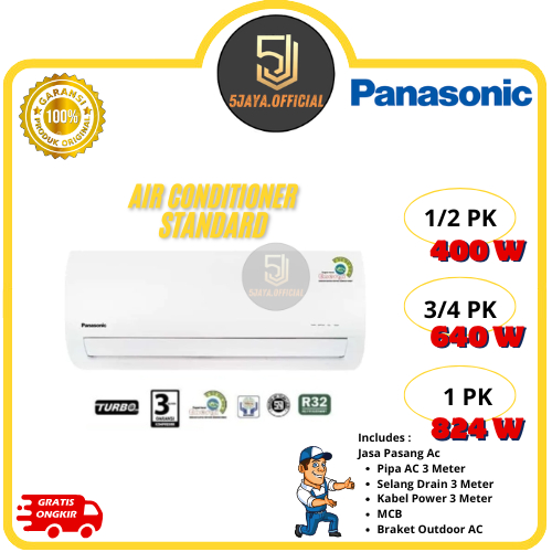 AC Panasonic Standar ZN Series 1/2PK, 3/4PK, 1PK - ZN5YKP/ZN7YKP/ZN9YKP