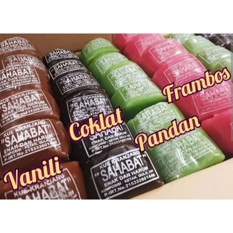 

Pengiriman Dari Semarang • PO • Kue Keranjang Cap Sahabat Enak Dan Harum Vanili Coklat Pandan Frambos