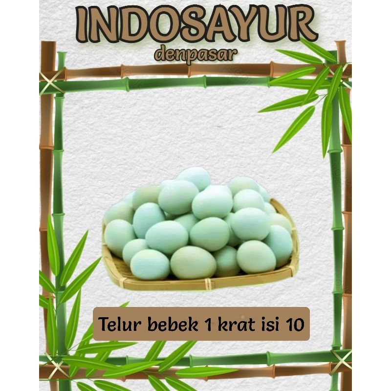 

Telur Bebek 10 butir _ INDOSAYUR