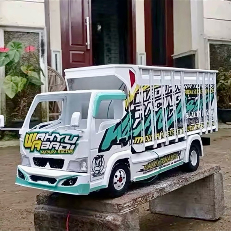 Truk Oleng Full Variasi - RC Miniatur Truk - Truk Oleng Dari Kayu Asli - Mainan Anak