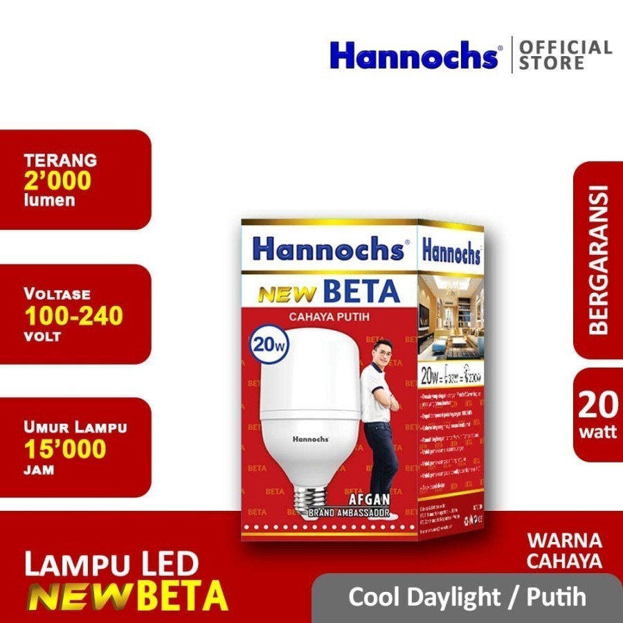 Hannochs LED New Beta Lampu Capsule E27 180° Sinar Kuning