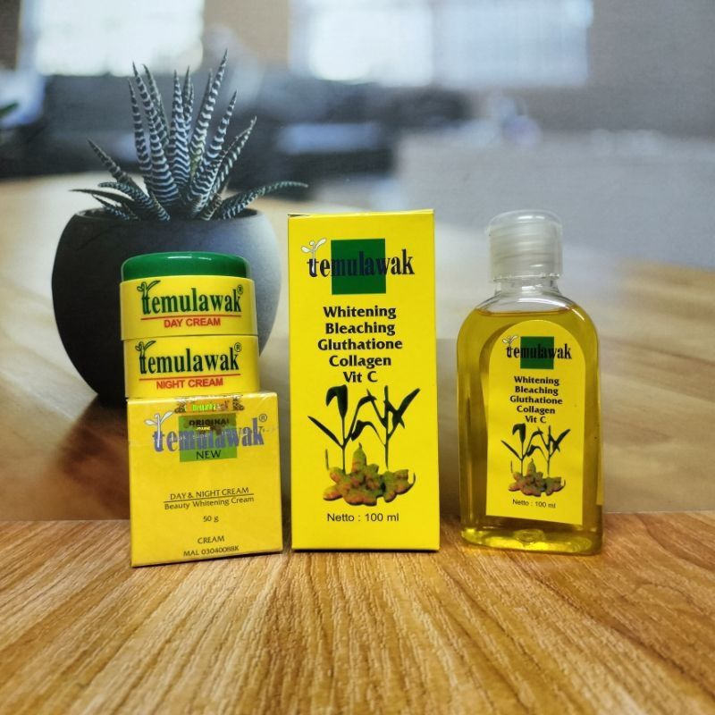 Paket Cream Temulawak 3in1 | Cream Siang,Cream Malam Dan Toner