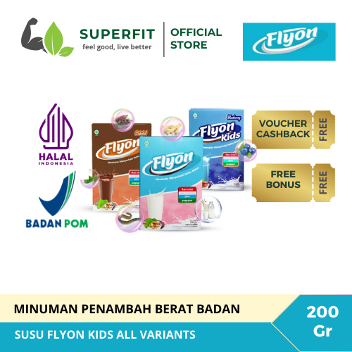 Susu Flyon Original Susu Penggemuk Badan Penambah Berat Badan Alami Bpom