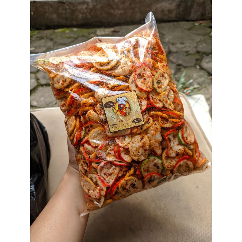 

500gr - SEBLAK KERING DAUN JERUK FULL BUMBU SEBRING TERMURAH