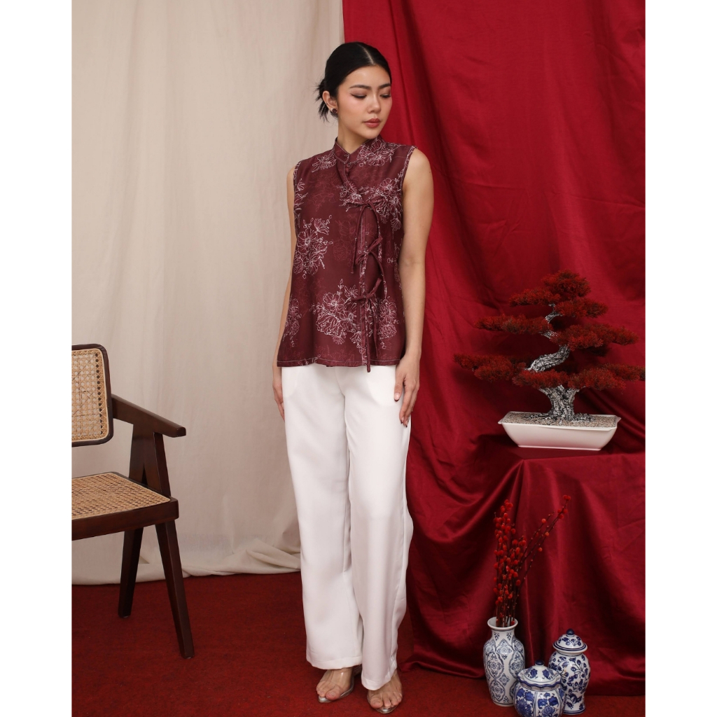 [ Canary ] Jun Top / Atasan Wanita / Cheongsam Top / Blouse Wanita