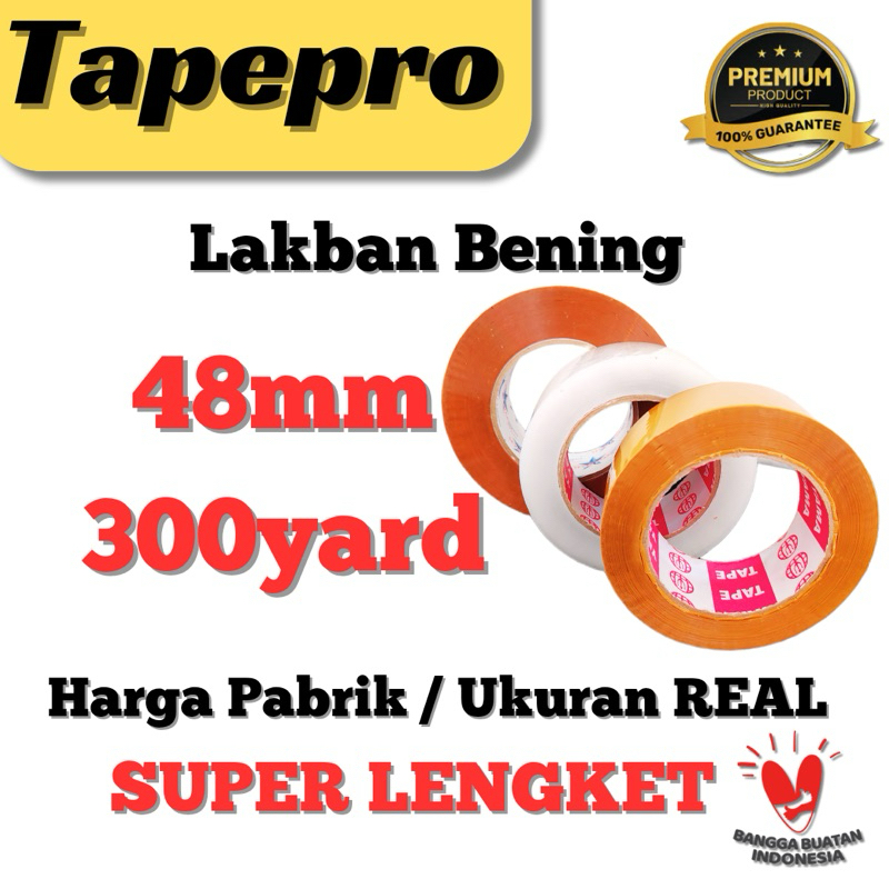 

(Min 3 Pcs) Lakban Jumbo CORTAPE 300yard
