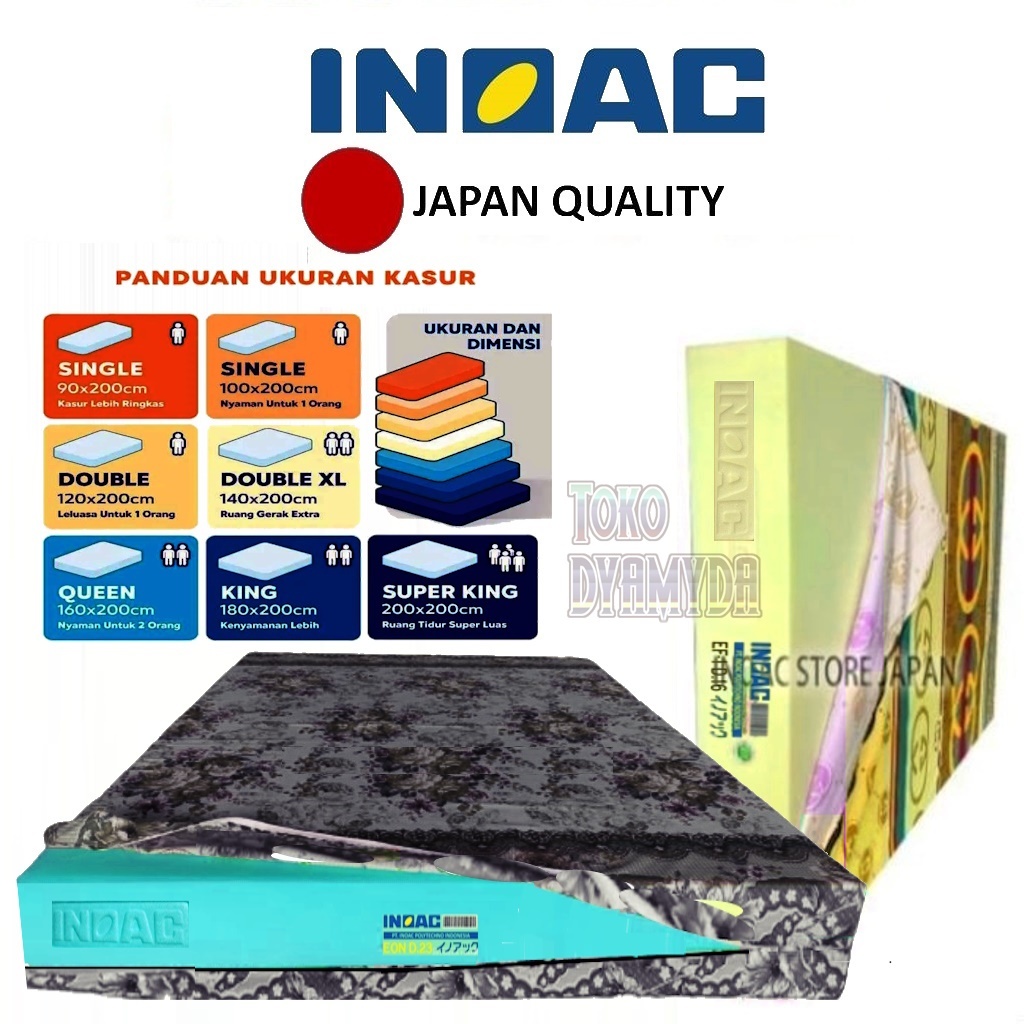 Kasur Busa Inoac D23 dan D16 Tebal 15cm Hingga 30cm