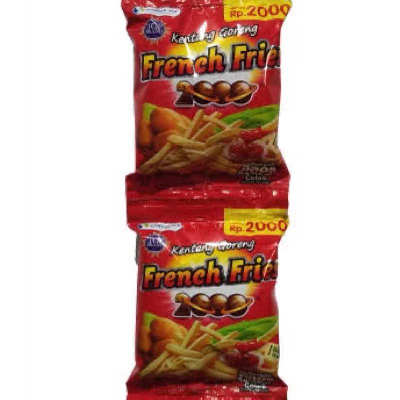 

SNACK KENTANG FRENCH FRIES SIANTAR TOP 2000 1 RENCENG ISI 10 BUNGKUS